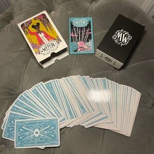 Tarot card deck with book